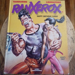 1985 Ranxerox 2 Happy Birthday, Lubna 1st English Language Edition Hardcover Adult Graphic Novel