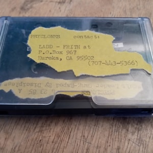 1985 Psyclones Demo / Industry Cassette Noise Punk Industrial Rarity