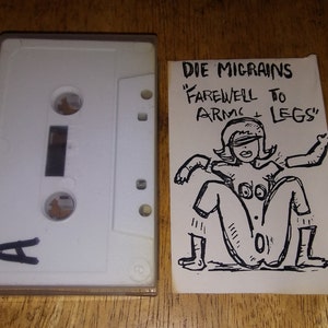 Original Die Migrains 1984 Colorado Punk Cassette W/ Jello Biafra Cameo -All Female 80s Punk MEGA RARE