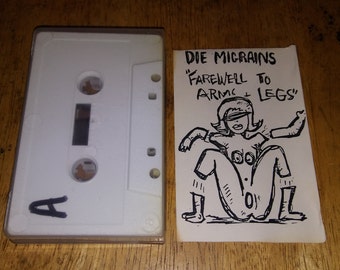 Original Die Migrains 1984 Colorado Punk Cassette W/ Jello Biafra Cameo -All Female 80s Punk MEGA RARE