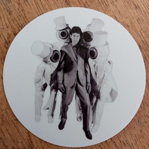 The Residents and Snakefinger 3&quot; x 3&quot; Circle Sticker * Lost Photos Newly Released Image!