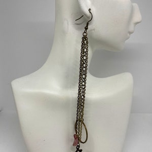Long Earrings, Chain Earrings, Long Dangle Earrings EML038 image 9