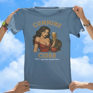 Cummins Cider Tee, distressed t-shirt, vintage tee, funny t-shirts, best selling t-shirts, gift tees, old school tee, hottest selling tees