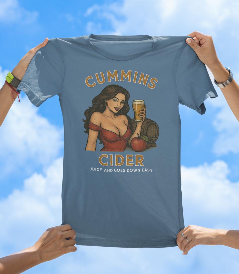 Cummins Cider Tee, distressed t-shirt, vintage tee, funny t-shirts, best selling t-shirts, gift tees, old school tee, hottest selling tees
