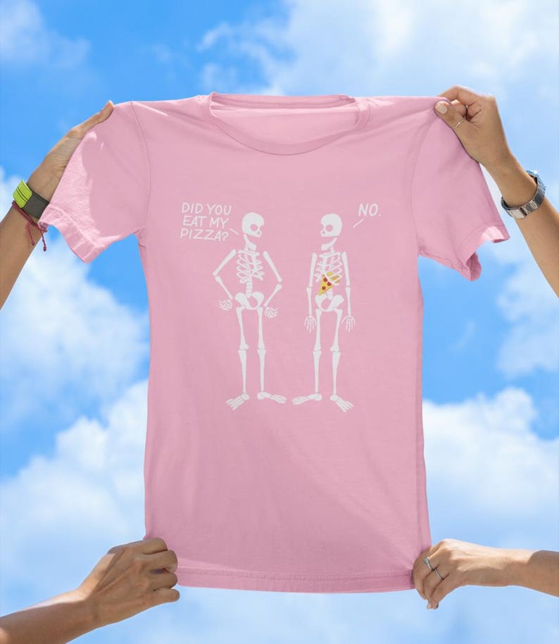 Skeleton Pizza Steal tee, retro tshirt, vintage tee, funny tees, best selling tshirts, gift tees, old school tshirt, sassy tee, pizza tee Heather Bubblegum