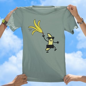 Banana Strip Tee, joke tshirt, vintage tee, funny tees, best selling tshirts, gift tees, old school tshirt, sassy tee, adult tee