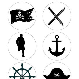 Pirate Cupcake Toppers