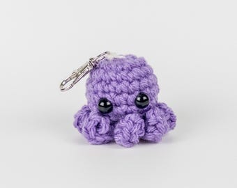 Portachiavi polpo, ciondolo polpo, zaino portachiavi, portachiavi carino, regalo portachiavi, ciondolo portachiavi, regali oceano portachiavi, ciondolo borsa, viola