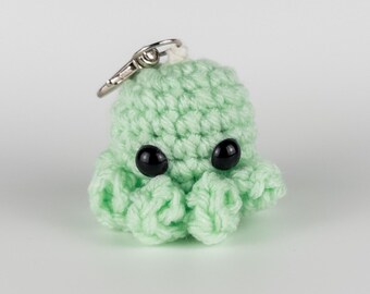 Portachiavi polpo, ciondolo polpo, zaino portachiavi, portachiavi carino, regalo portachiavi, ciondolo portachiavi, regali oceano portachiavi, ciondolo borsa, verde