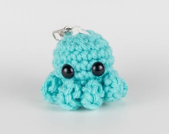 Portachiavi polpo, ciondolo polpo, zaino portachiavi, portachiavi carino, regalo portachiavi, ciondolo portachiavi, regali oceano portachiavi, ciondolo borsa, turchese