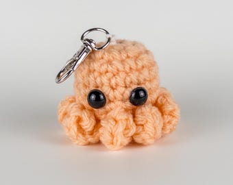 Portachiavi polpo, ciondolo polpo, zaino portachiavi, portachiavi carino, regalo portachiavi, ciondolo portachiavi, regali oceano portachiavi, ciondolo borsa, pesca