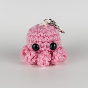 Octopus Keychain, Octopus Charm, Keychain Backpack, Keychain Cute, Keychain Gift, Keychain Charm, Keychain Ocean Gifts, Bag Charm, Pink