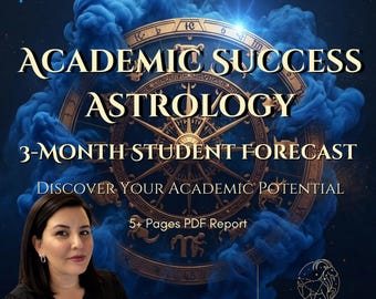 3ヶ月間の学業占星術鑑定｜学生の成功予測（PDFレポート）