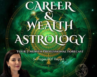 3-Month Career and Wealth Astrology Forecast (PDF Report)