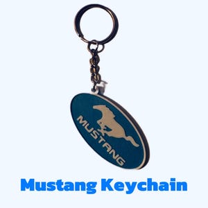 Ford Mustang Logo Keychain