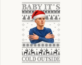 Baby It’s Cold Outside Cole Palmer Christmas PNG, Funny Chelsseea Football Winter Design, Festive Digital Download, Gift for Soccer Fans UK