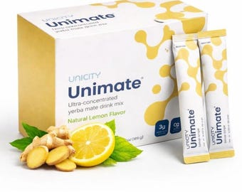Bebida de yerbamato Unicity Unimate sabor limón