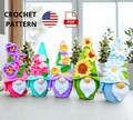 Crochet Flower Gnome Pattern Bundle – Pansy, Narcissus, Sunflower, Chamomile, Hydrangea | Spring Gnome PDF | Cute Amigurumi Gnomes product logo
