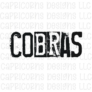 Cobra-mascottekrabbel, png | Grunge | Verdrietig