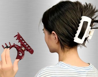 Silicone Hair Claw Clip, Non-Slip Grip, Hair Styling