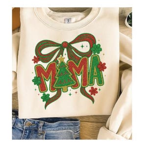 Christmas Mama Gigi Nana Claus Png, Mama Png, Grandma Christmas Png, Christmas Reindeer Png, Xmas Sublimation Designs, Mama bow Png