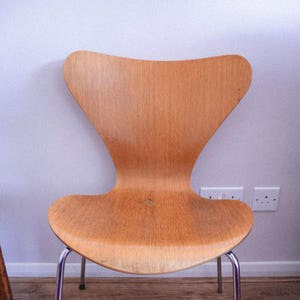 Vintage Fritz Hansen Series 7 Chair. Vintage Condition. One Available.
