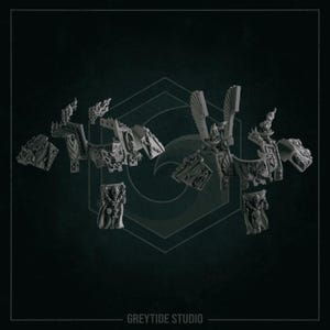 Ancient Armor Set  | GreyTide Studio | 3D Printed Resin miniatures for wargaming | bits for conversions | space marines | 40k