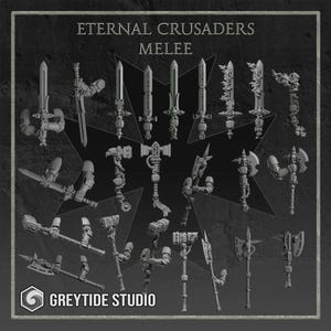 23x ビット エターナル クルセイダーズ メレーパック | GreyTide Studio | 3Dプリント レジンミニチュア ウォーゲーミング | ビットコンバージョン | 40k | エターナル ピルグリムズ