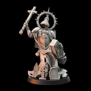 Mourning Bell | Wraith Pilgrims | Doomed Batallions | Crab Miniatures | 3D Printed minis for wargaming | Trench Crusade | Shrine Anchorite