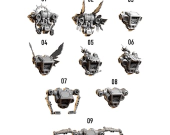 Jetpacks | GreyTide Studio | 3D Gedruckte Resin Miniaturen für Wargaming | Bits für Umwandlungen