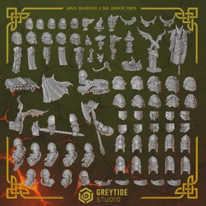 Paquete de armadura grande (más de 70 piezas) / Anvil Wardens / GreyTide Studio