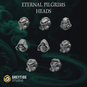 Lion&#39;s Pride Big Heads & Shoulderpads | GreyTide Studio | 3D Printed Resin miniatures wargaming | bits conversions | 40k | Eternal Pilgrims