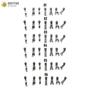 Pack 42x Purity Seals | GreyTide Studio | 3D Printed Resin miniatures for wargaming | bits for conversions | space marines | 40k tow aos