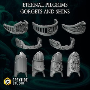 Gorgets & Shins  Termi pack | GreyTide Studio | 3D Printed Resin miniatures wargaming | bits conversions | 40k | Eternal Pilgrims