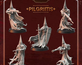 Pack 5 Miniaturas de Peregrinos / Peregrinos Espectros / Cangrejo