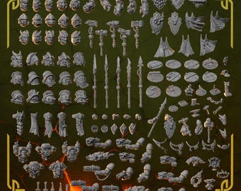 130+ bits Anvil Wardens complete pack | GreyTide Studio | 3D Printed Resin miniatures for wargaming