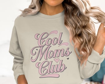 Cool Moms Club T-Shirt Graphic PNG, Perfect Sublimation, Mom Life Design, Trendy Mama Shirt Art, Motherhood Gift, Instant Download
