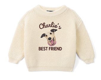 Personalized Baby Name Sweater, Custom Cotton Knit Baby Sweater, Newborn Coming Home Outfit, Baby Shower Gift, Neutral Baby Gift