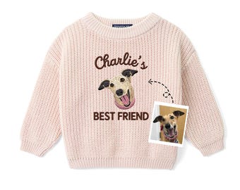Personalized Baby Name Sweater, Custom Cotton Knit Baby Sweater, Newborn Coming Home Outfit, Baby Shower Gift, Neutral Baby Gift