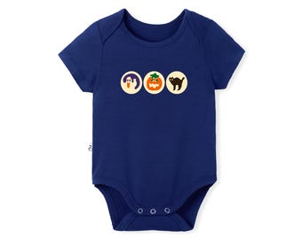 Halloween Sugar Cookie Baby Bodysuit, Bamboo Halloween Baby Outfit, Spooky Season Baby Clothes, Ghost Pumpkin Outfit, Fall Baby Gift