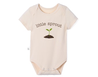 Bamboo Little Sprout Baby Bodysuit, Plant Baby Outfit, Plant Lover Baby, Coming Home Outfit, Baby Announcement, Baby Shower Gift