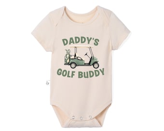 Daddy’s Golf Buddy Baby Bodysuit, Golf Baby Outfit, Neutral Infant Romper, Daddy & Me Gift, Neutral Infant Clothes, Golf Baby Shower Gift