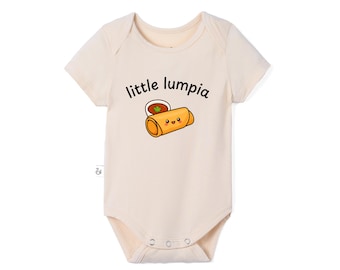 Bamboo Little Lumpia Baby Bodysuit, Cute Foodie Baby Outfit, Funny Filipino Food Baby Clothes, Coming Home Gift, Baby Shower Gift