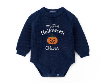 My First Halloween Romper, First Halloween Outfit, Custom Name Halloween Baby Romper, Newborn Halloween Outfit, Baby Shower Gift