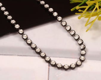 Collana con catena in argento sterling con taglio a diamante: gioielli Italian Station