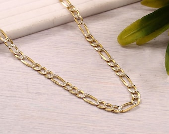 Collana a catena in oro e argento sterling: argento italiano 925