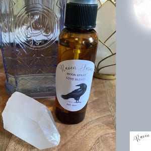 Moon Water Spray - Lunar Charged Mist for Spiritual Healing | Handmade Natural Spray for Manifestation, Energy Clearing & Calmness