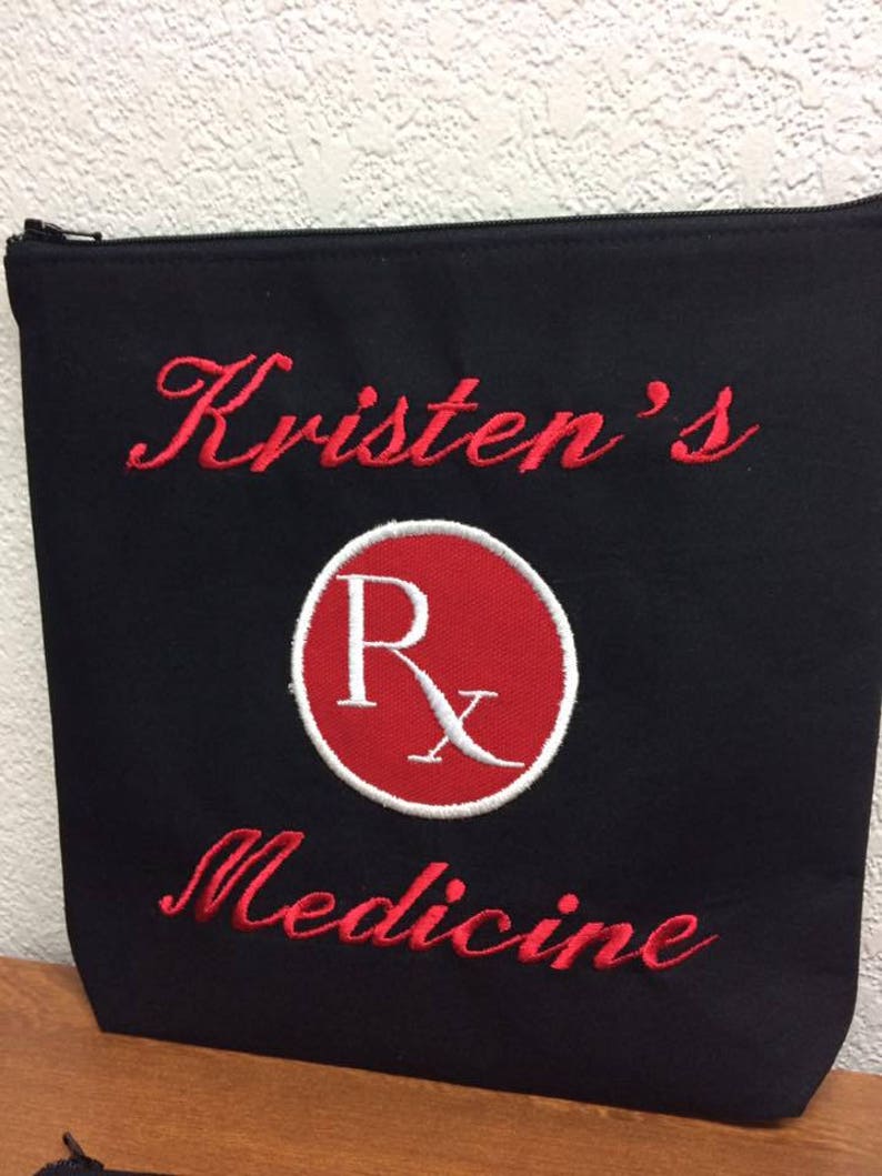 Medication Storage Bag / Custom RX Bag / Medicine / RX / Etsy