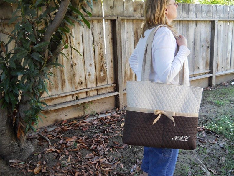 Diaper Bag / Extra Large Tote Bag / CUSTOM MADE in any color / Etsy