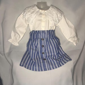 Girls Vintage Top and Skirt Set